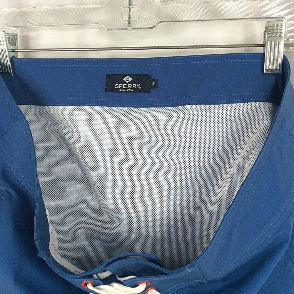 Sperry Swim Trunk Mens Size‎ Medium Blue Mesh Brief Lined Shorts